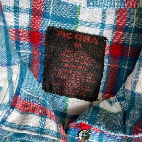 Rqqba Flannel Shirt Women’s Size Medium - Picture 3 of 9